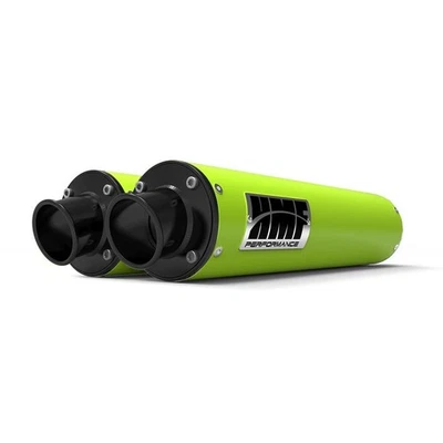 HMF Muffler Can-Am Maverick/MAX 13-18 Green Performance Dual Slip On Exhaust - Image 1 of 4
