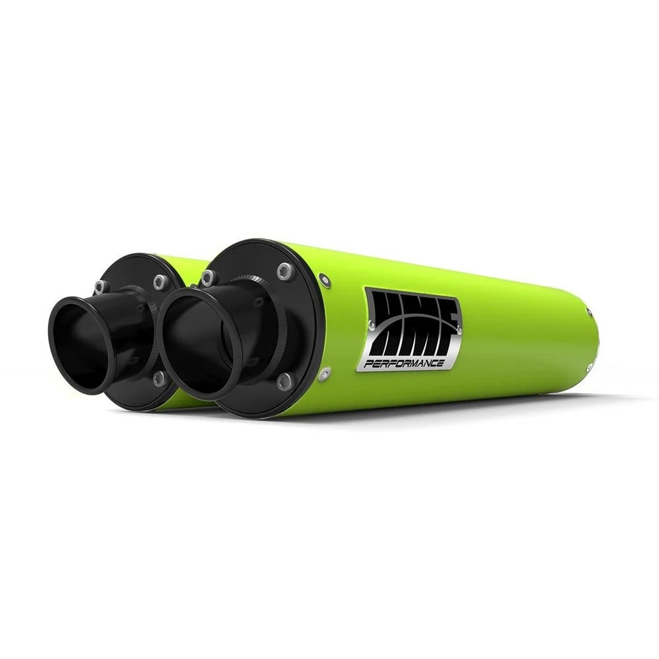 HMF Muffler Can-Am Maverick/MAX 13-18 Green Performance Dual Slip On Exhaust - Imagem 1 de 4