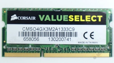 Corsair 2GB Laptop SODIMM SO-DIMM RAM Memory Module DDR3-1333 PC3-10600 204Pin - Image 1 of 4