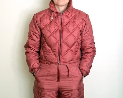 Vintage 80s Ski Suit: Women's Retro Snowsuit - Size M - Image 1 of 4