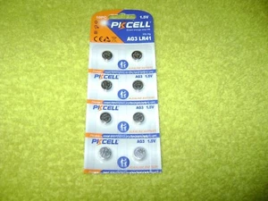LR41 AG3 (8 piezas) 392 SR41 192 batería de botón alcalino para juguetes, audífonos - Imagen 1 de 3