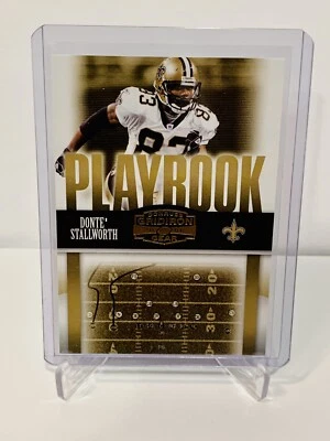Donte Stallworth 2006 Donruss Football Gridiron Gear Playbook Gold 347/500 #14 - Image 1 of 3