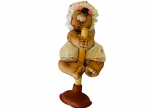 Plunger Humor doll Grandma Roller Hair Big Huge Butt figure 15" gift toilet vtg