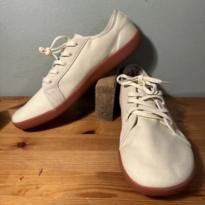 WHITIN Men's Wide Minimalist Barefoot Canvas Sneakers W81v2 Size EU47 Cream NEW! - Picture 1 of 16