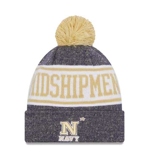 Navy Midshipmen New Era Youth Banner Knit Beanie Cover