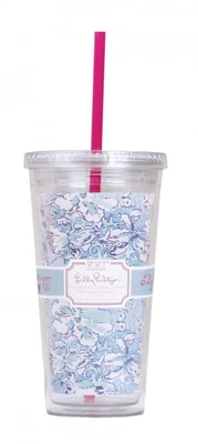 NUEVO CON ETIQUETAS Lilly Pulitzer Kappa Kappa Gamma Sorority Vaso KKG Taza Gran Pequeño Regalo Foto 1 de 4