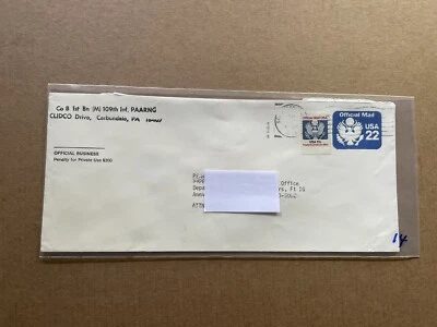 US 1988 Uprated Official Stationery (14) #UO74 +O130 +Machine CXL +39C Rate - Image 1 of 3