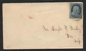 US Scott #18 LEE MA Grid Cancel on Cover CV $700 Rare - Picture 1 of 2