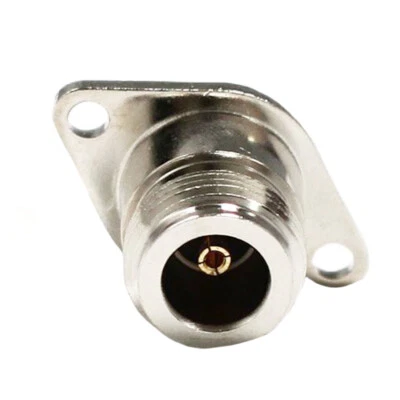 1PC N type female Jack RF COAX connector 2-hole panel mount with solder cup - Image 1 of 4