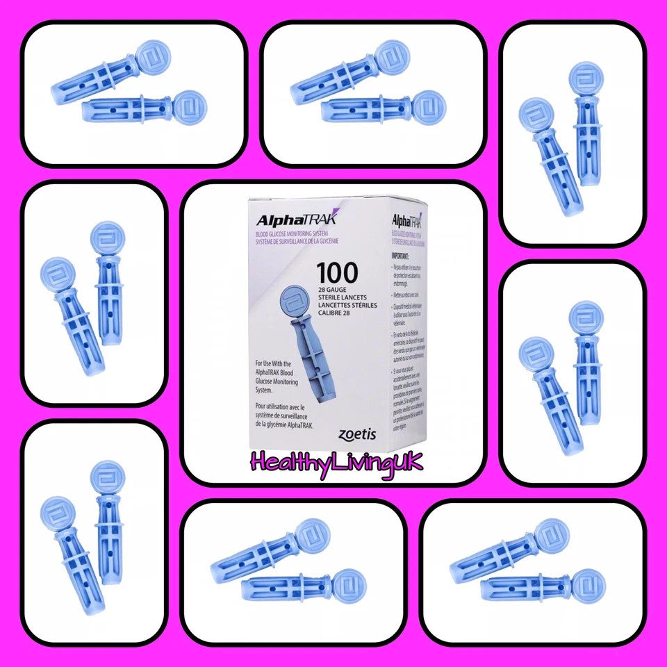 ABBOTT AlphaTRAK 2 Lancets - 1 x 50 - Sterile - 28g - Diabetes in Cats and Dog -RRP £29