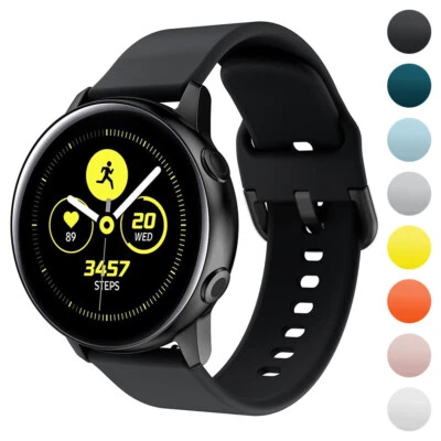 StrapsCo Silicone Rubber Watch Strap for Samsung Galaxy Watch Active, Gear Sport