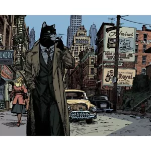 Poster affiche offset Blacksad Juanjo Guarnido, New York (24x18cm) - Zdjęcie 1 z 1