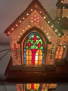 RARO Ray Chia Collezione Fibra Ottica Chiesa Natale Festività Espositore Pls Leggi - Foto 1 di 17