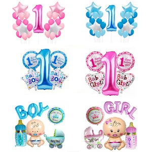 Gender Reveal Balloon Arch Party Balloons Baby Shower Foil Banner Decoration Set - Picture 1 of 17