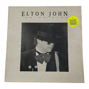 Elton John - Ice On Fire LP Vinyl Record The Rocket Record Company - Picture 1 of 4