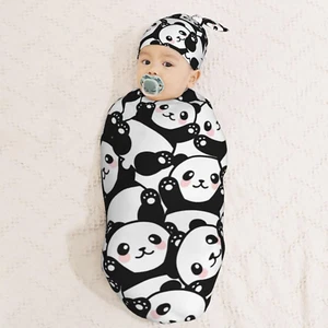 Newborn Swaddle Blanket & Hat Set - Soft Baby Shower Gift for Boys & Girls - Picture 1 of 1