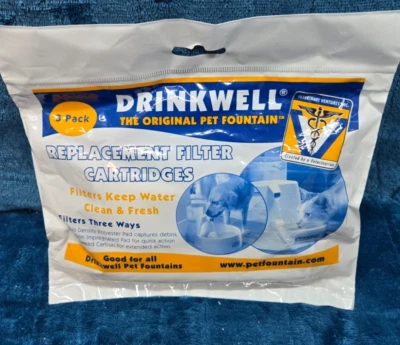 NUEVO Drinkwell The Original Pet Fuente Paquete de 3 Cartuchos de Filtro de Repuesto Foto 1 de 4
