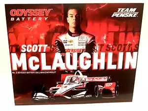 2023 SCOTT McLAUGHLIN ODYSSEY BATTERY #3 CHEVROLET INDY CAR POSTCARD - Picture 1 of 2