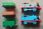 Thomas & Friends Trackmaster Toy 2 Engines & 3 Wagons Tested & Working