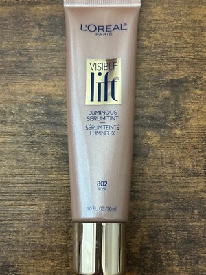 L'Oreal Paris Visible Lift Luminous Serum Tint 802 ROSE 1.0 oz  30ml - Image 1 of 3