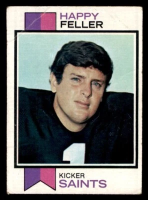 1973 Topps Football #304 Happy Feller PR - Image 1 of 2