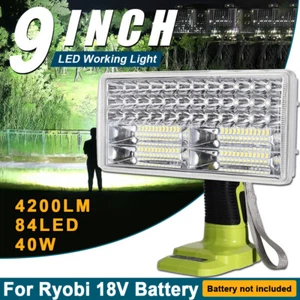 40W 4200LM LED Work Light for Ryobi 18V ONE+ Plus Li-ion Battery P727 P705 P721 - Picture 1 of 12