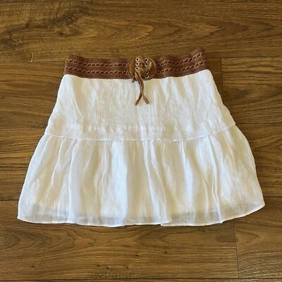 Saia Amy Byers Boho Meninas Juventude Grande 14 com Cinto - Imagem 1 de 4