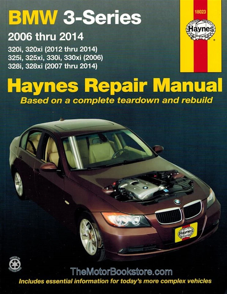 BMW 3-series 2006 Thru 2014 Repair Manual Haynes 18023 Unopened