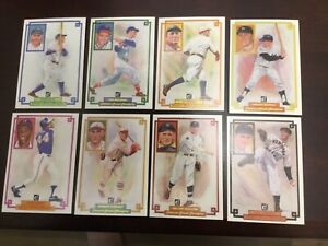 1984 Donruss (8) Champion Cards-Ruth,Williams,Aaron,Mantle,Hornsby,Johnson,Young