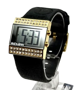 NIXON "THE CRYSTAL COMPACT" DIGITAL MULTIFUNCTION SWAROVSKI CRYSTAL LADIES WATCH - Picture 1 of 20