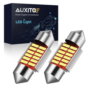 AUXITO 31MM C5W LED Interior Bulb Car Dome Light Festoon White 6000K Bright 2Pcs - Picture 1 of 16
