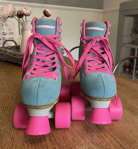 Osprey Retro Quad Roller Skates - Lace Up High Top Roller Boots - Size 13 - Picture 1 of 5