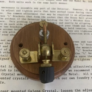 Brass Detailed Galena Crystal Detector GCD52 – New in Original Box – RARE! - Picture 1 of 8