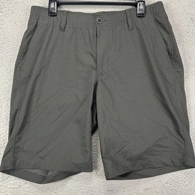 Pantalones Cortos Under Armour Chinos Golf Para Hombres 34 Verde Oscuro Rendimiento Elastizados Frente Plano Foto 1 de 4