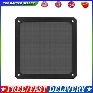 Magnetic Dust Filter Computer Case Fan Dustproof Mesh Cover Net (9cm)(Black) - Photo 1/12