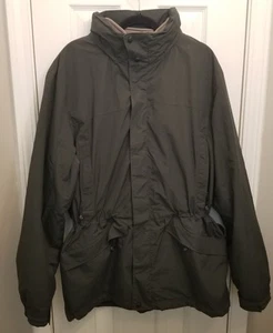 Chaqueta de Colección LL Bean Parka Abrigo Verde Forrado con Capucha Usada en Excelente Condición Talla XL - Imagen 1 de 20