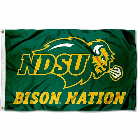 North Dakota State Bison Bison Nation Flag Large 3x5 Cover