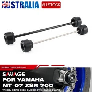 Wheel Fork Slider Swingarm Guard Protector For YAMAHA MT-07 FZ07 XSR 700 MT07 - Picture 1 of 21