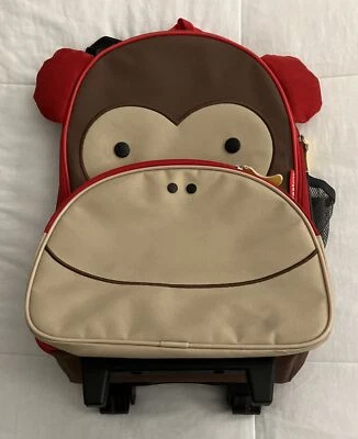 Equipaje de mano de viaje para niños con ruedas Skip Hop Monkey Foto 1 de 4