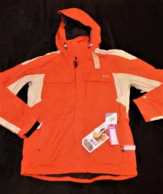ORAGE VIBE SKI SNOWBOARD Ryan down orange cream jacket Men's Medium M $309 - Image 1 of 3