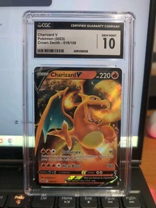 Pokemon Charizard V 018/159 Crown Zenith CGC 10 Gem Mint - Bild 1 von 1