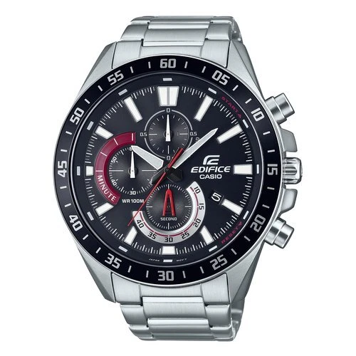 Casio Orologio EDIFICE Classic Black e Silver EFV 620D 1A4VUEF - Immagine 1 di 1