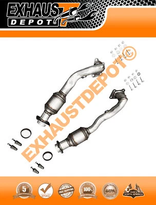 Juego convertidor catalítico colector para Cadillac CTS 3,0 L 2010-2011 banco 1 y banco 2 Foto 1 de 4