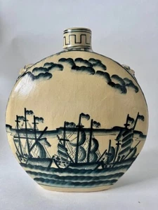 vase gourde chine céramique XXe vintage - Imagen 1 de 10