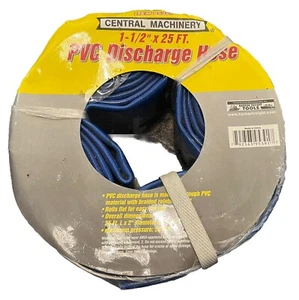 Manguera de descarga de PVC Central Machinery 1-1/2 X 25 pies azul refuerzo - ¡NUEVA!! - Imagen 1 de 2