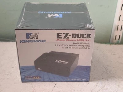 Kingwin EZD-2535 EZ-Dock SuperSpeed USB 3.0 2.5"/3.5" SATA Hard Drive Dock NEW - Image 1 of 4