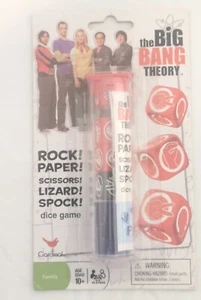 The Big Bang Theory Rock Paper Scissors Lizard Spock Dice Game..Sealed New - Picture 1 of 2