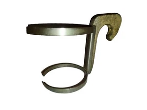 Vintage MCM Metal and Wood Handle Holder for Vintage Pottery Tumblers 1950s - Picture 1 of 9