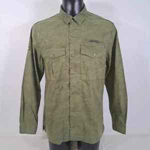 SUPERDRY Utility Field Shirt Camouflage Grün Druckknopf Langarm 2-Pocket Baumwolle XL - Bild 1 von 24