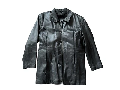 Chaqueta de cuero vintage para mujer Leather Gallery con forro extraíble para mujer 3X usada en excelente estado Foto 1 de 4
